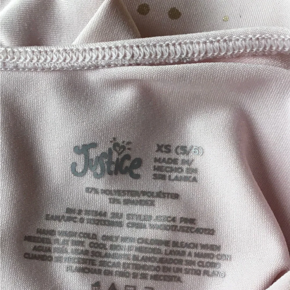 JUSTICE Girls size 5/6 PAINT SPLATTERED LEOTARD